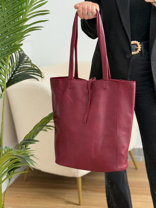 Bolso shopper burdeos | Buste