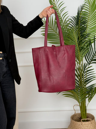 Bolso shopper burdeos | Buste