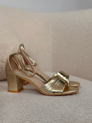 Sandalia Invitada Dorada | Luna
