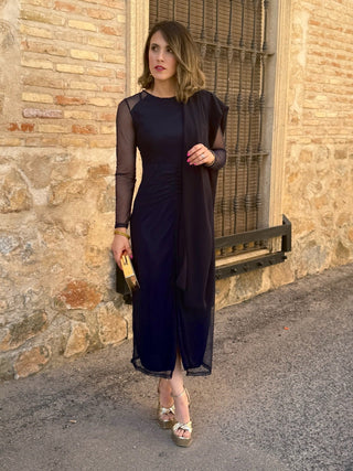 Vestido tul azul marino | Amelie