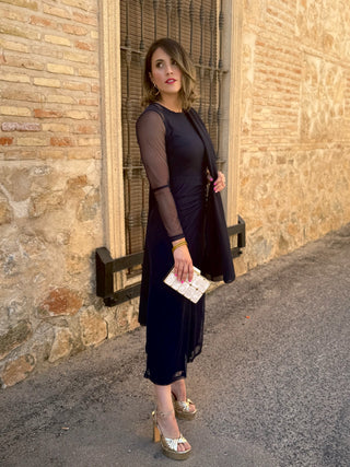 Vestido tul azul marino | Amelie