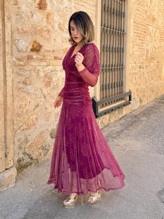 Vestido tul estampado | Cloe