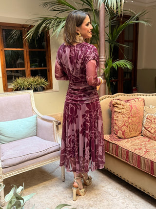 Vestido tul estampado |Rinala