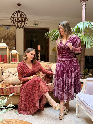 Vestido tul estampado | Kaela