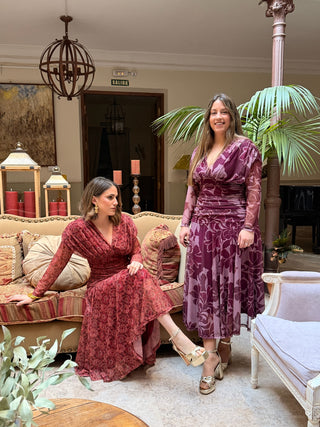 Vestido tul estampado | Kaela