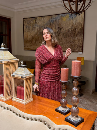 Vestido tul estampado | Kaela