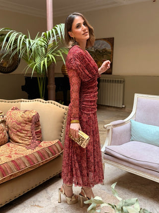 Vestido tul estampado | Kaela