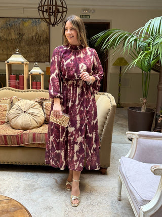 Vestido estampado buganvilla|Candela