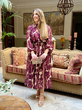 Vestido estampado buganvilla|Candela