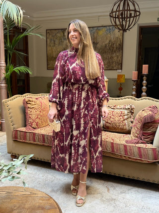 Vestido estampado buganvilla|Candela