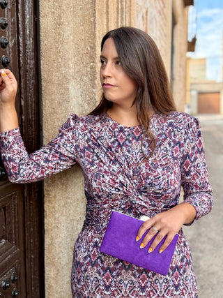 Vestido midi estampado| Nina