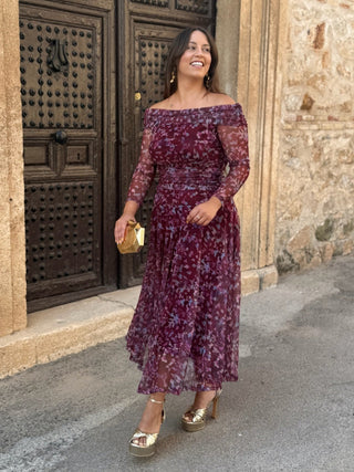 Vestido Tul Estampado| Vera