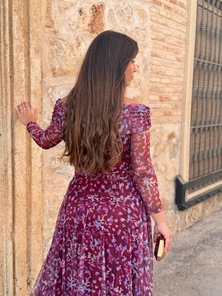 Vestido Tul Estampado| Vera