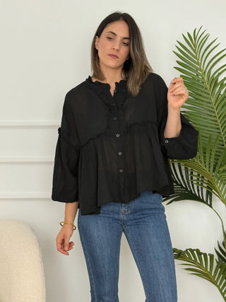 Blusa fluida Negra | Felina