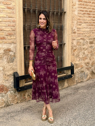 Vestido Tul estampado | Zafiro