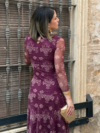 Vestido Tul estampado | Zafiro