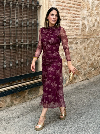 Vestido Tul estampado | Zafiro