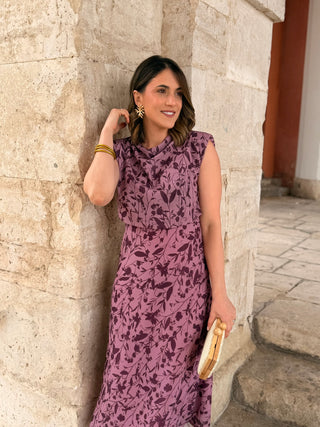 Vestido midi malva  | Daria