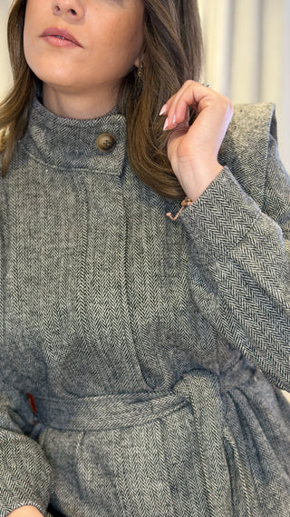 Chaqueta con cinturón | Mika