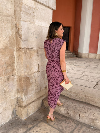 Vestido midi malva  | Daria