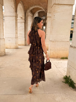 Vestido midi volantes | Aurea