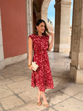 Vestido midi rojo  | Daria