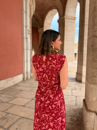 Vestido midi rojo  | Daria