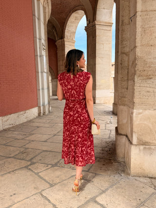 Vestido midi rojo  | Daria