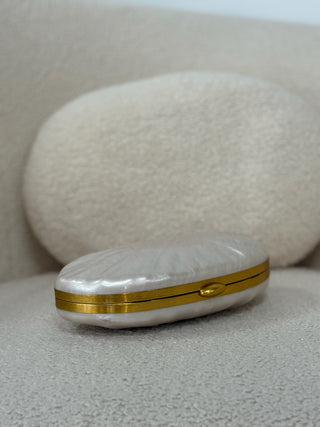Clutch nácar blanco perla | Viena