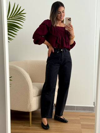 Blusa Volante Burdeos | Roma
