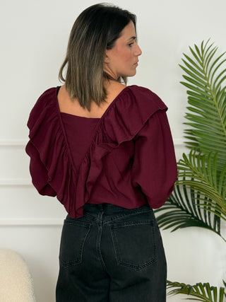 Blusa Volante Burdeos | Roma