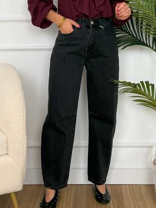 Jeans negros de tiro alto | Balú