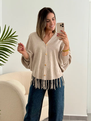 Chaqueta punto Beige | Michela