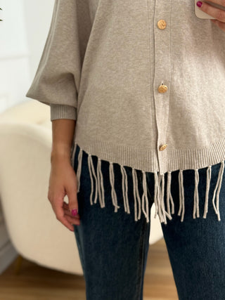 Chaqueta punto Beige | Michela