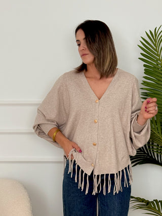 Chaqueta punto Beige | Michela