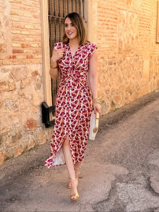 Vestido midi estampado | Alira
