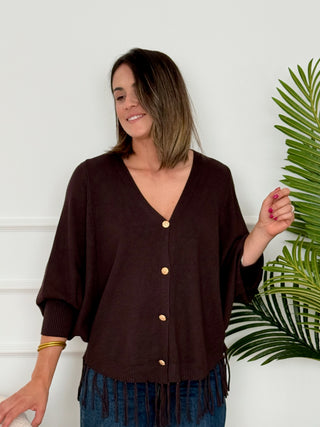 Chaqueta punto Marrón | Michela