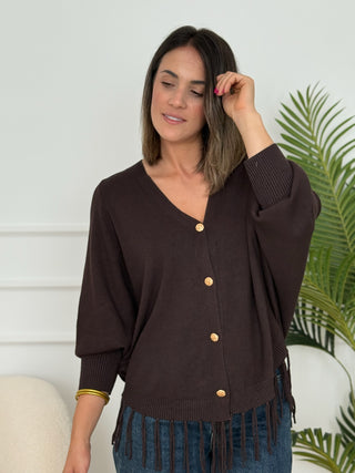Chaqueta punto Marrón | Michela