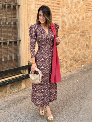 Vestido estampado geométrico  | Nilo
