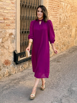 Vestido gasa liso | Aria