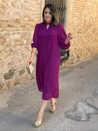 Vestido gasa liso | Aria