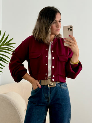 Bomber burdeos | Ruby