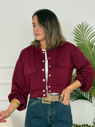 Bomber burdeos | Ruby