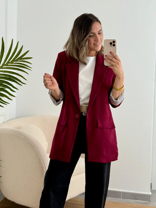 Blazer burdeos | Olivia