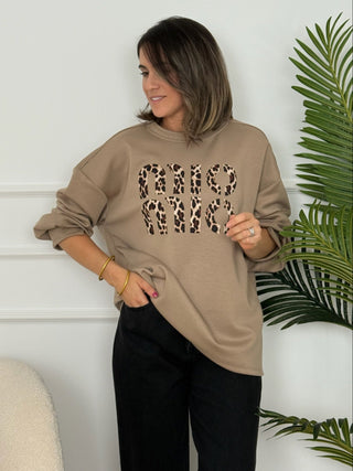 Sudadera beis | Wild Nice