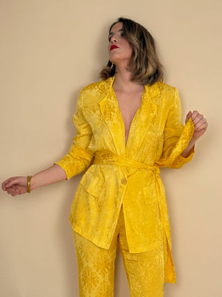 Conjunto jaquard amarillo| Mabel