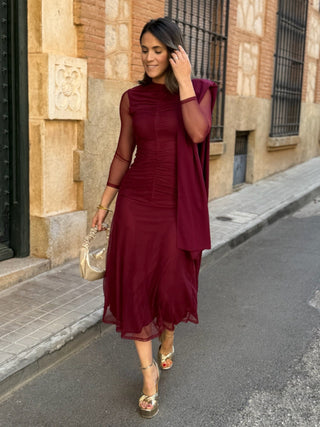 Vestido Tul vino  | Lia