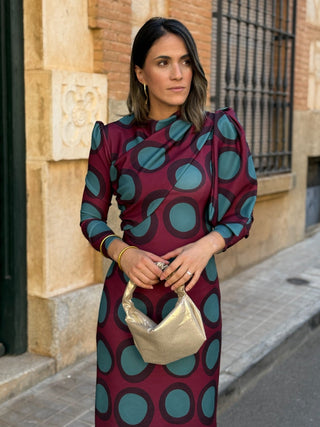 Vestido estampado círculos | Iraina