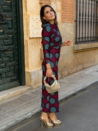 Vestido estampado círculos | Iraina