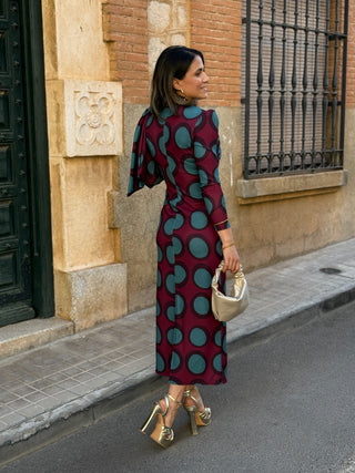 Vestido estampado círculos | Iraina
